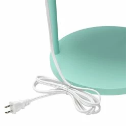 Cheap 🤩 All The Rages Simple Designs 62.5" Round Etagere Organizer Floor Lamp - 2 USB 1 Outlet - Aqua 🔔 -Henn&Hart shop 2623629 14 L