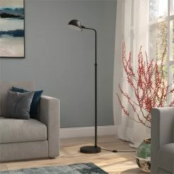 Deals 👏 Henn&Hart 18.25" Blackened Bronze Metal Floor Lamp 🌟 -Henn&Hart shop 2625175 8 L