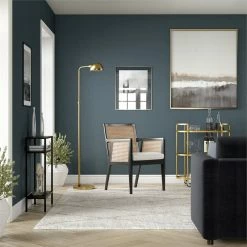 Best deal 🧨 Henn&Hart 18.25" Brushed Brass Finish Metal Floor Lamp 👏 -Henn&Hart shop 2625176 2 L