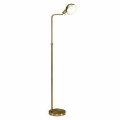 Best deal 🧨 Henn&Hart 18.25" Brushed Brass Finish Metal Floor Lamp 👏 -Henn&Hart shop 2625176 6 L