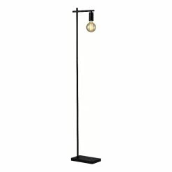 New ❤️ Renwil Marguerite 1-Light Modern Steel Metal Floor Lamp In Black 🌟