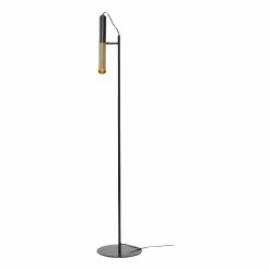 Best Pirce 😉 Renwil Bestla 1-Light Modern Metal & Plastic Floor Lamp In Black 🔥