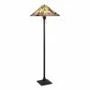 Flash Sale 😉 Chloe Lighting Mission Kinsey 2-Light Metal Floor Lamp In Blackish Bronze ✔️ -Henn&Hart shop 2637720 L