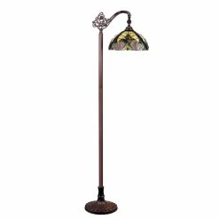 Wholesale 🎁 Chloe Lighting Victorian Adia 1-Light Metal Reading Floor Lamp In Dark Bronze 🛒 -Henn&Hart shop 2637721 2 L