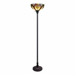 Best Pirce ๐ Chloe Lighting Victorian Adia 1-Light Metal Torchiere Floor Lamp In Dark Bronze ๐