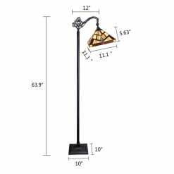 Best reviews of ⌛ Chloe Lighting Mission Vincent 1-Light Metal Reading Floor Lamp In Black Bronze ⌛ -Henn&Hart shop 2637724 5 L