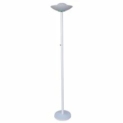 Wholesale ⌛ ORE International 69.5" Modern Metal Halogen Torchiere Floor Lamp In White ✨