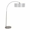 Promo 😀 Yosemite Home Decor 1 Light Arc Floor Lamp In Satin Steel 🔔