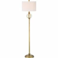 Flash Sale 💯 Safavieh Garden Sphere Floor Lamp In Gold And White ⌛