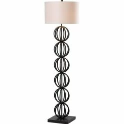 Promo ✔️ Safavieh Suzie Sphere Floor Lamp In Black 💯