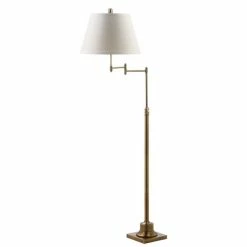 Budget 🛒 Safavieh Ingram Swivel Floor Lamp In Gold 🔥 -Henn&Hart shop 529254 1 L