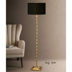 Cheap 🤩 Uttermost Quindici Metal Bamboo Floor Lamp 🎁 -Henn&Hart shop 555115 L